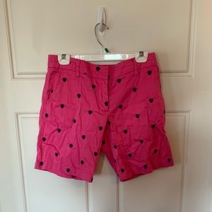 British Khaki Shorts in Pink and Blue nautical theme🌊